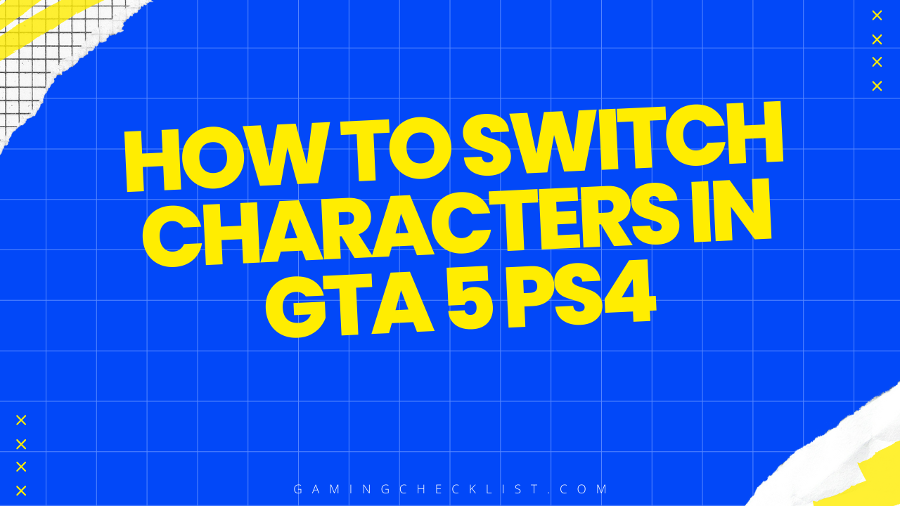 How to Switch Characters in Gta 5 Ps4