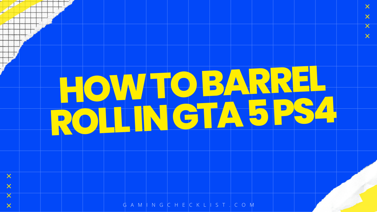 How to Barrel Roll in Gta 5 Ps4