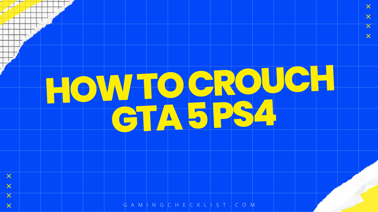 How to Crouch Gta 5 Ps4