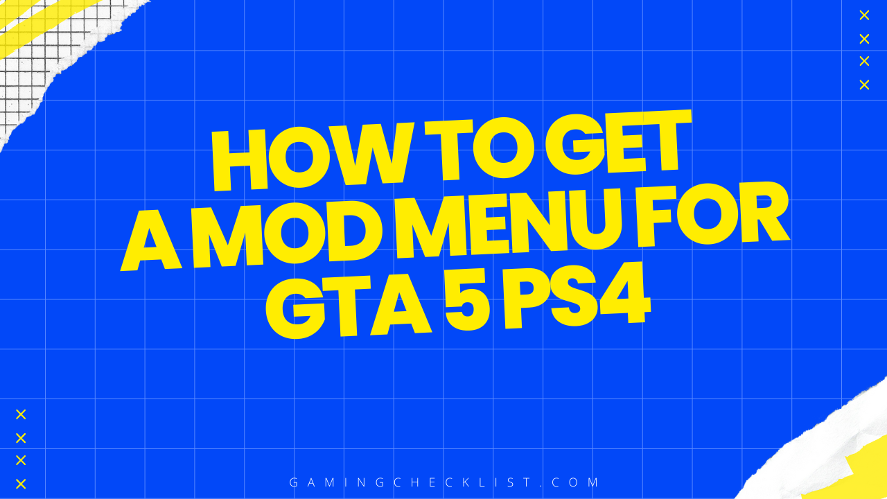 How to Get a Mod Menu for GTA 5 PS4